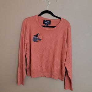 Halloween Witch Cat Sweater Mod Cloth, orange with black cat, size 20